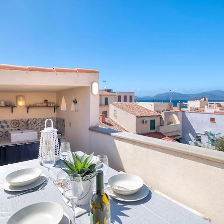 Terrazza Del Convento - Cozy Apartment With Seeview Private Terrace Alghero Zewnętrze zdjęcie